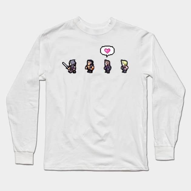 Pixel Ignis Love Long Sleeve T-Shirt by LadyTsundere